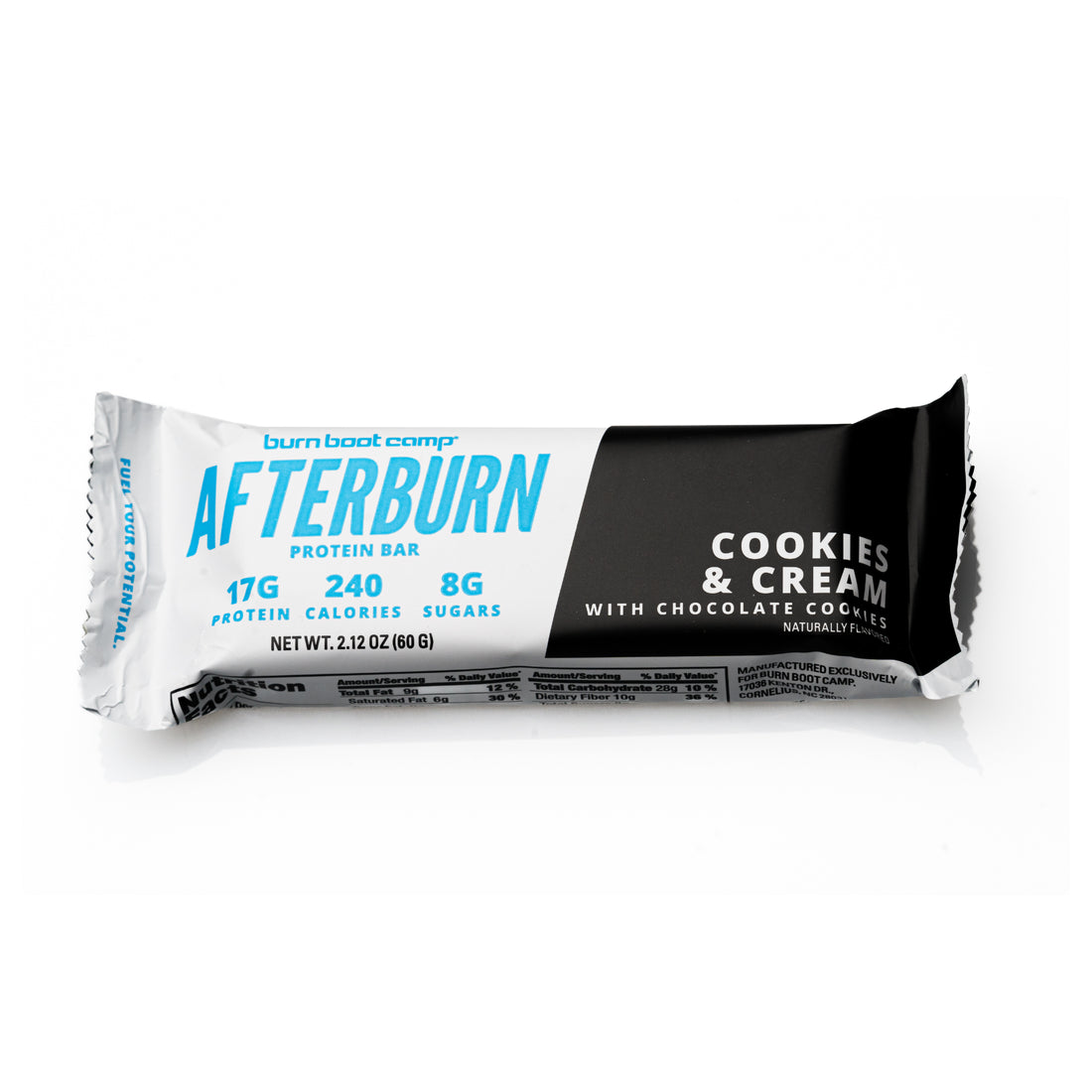 Afterburn Cookies and Cream Protein Bars