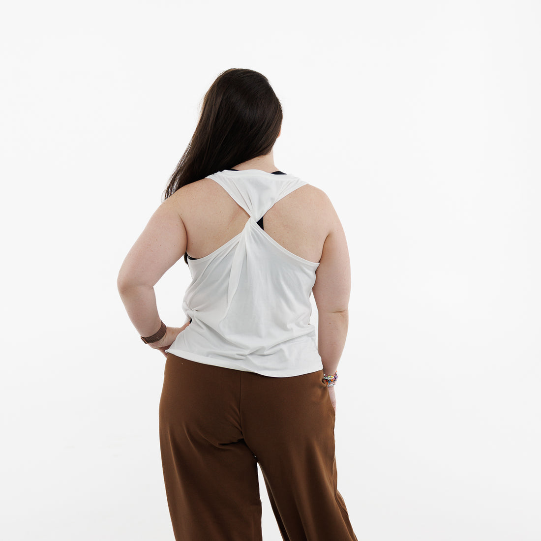 Dimensional Twist-Back Tank