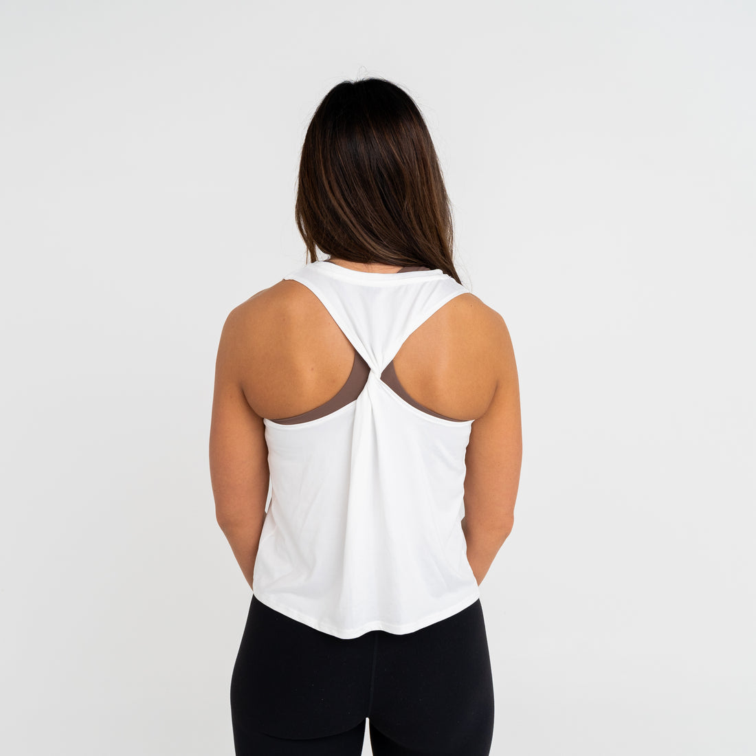 Dimensional Twist Back Tank