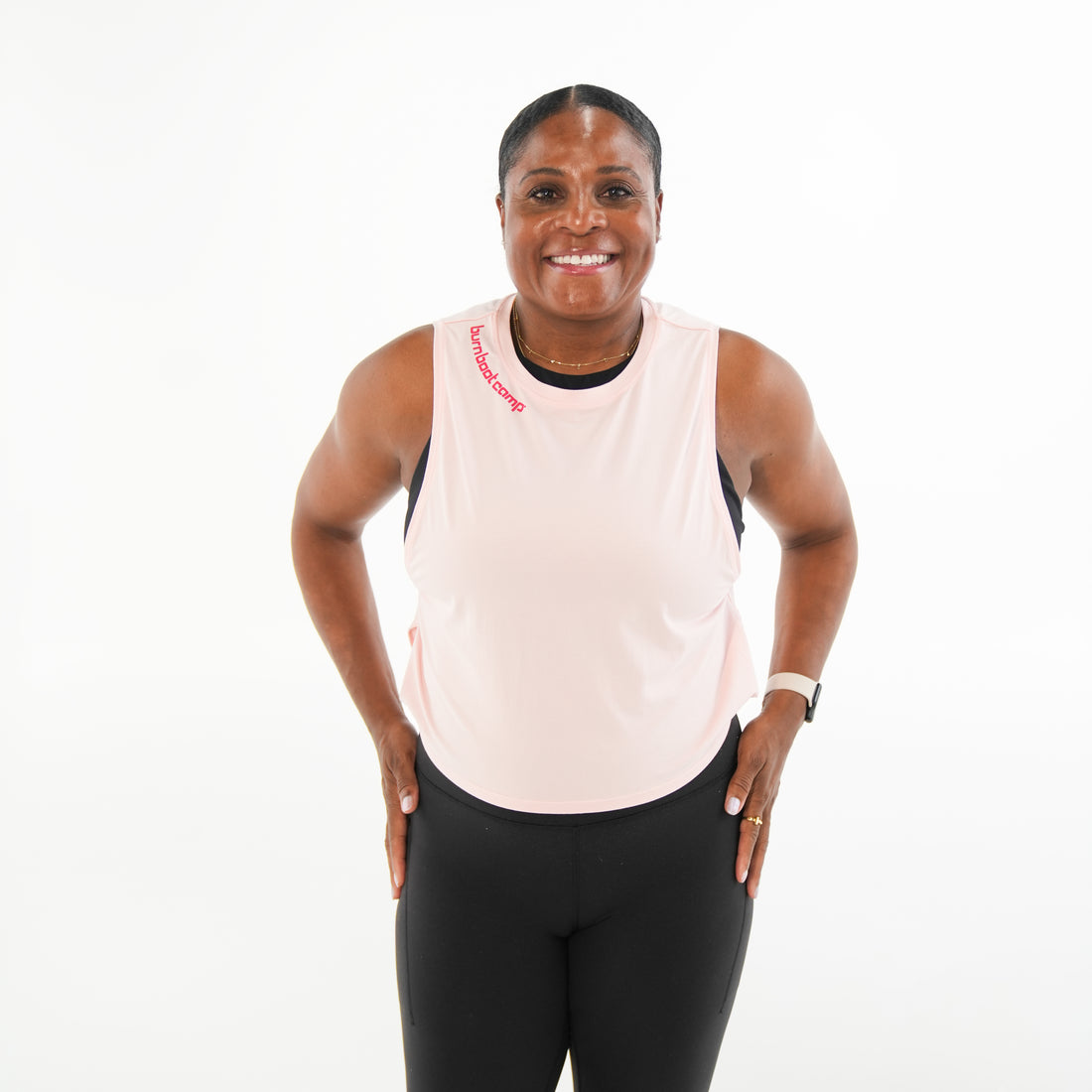 Knotted Muscle Tank - Primrose Pink