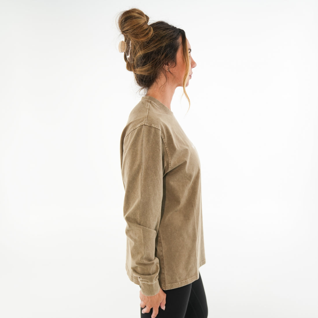Unisex Acid Wash Long-Sleeve