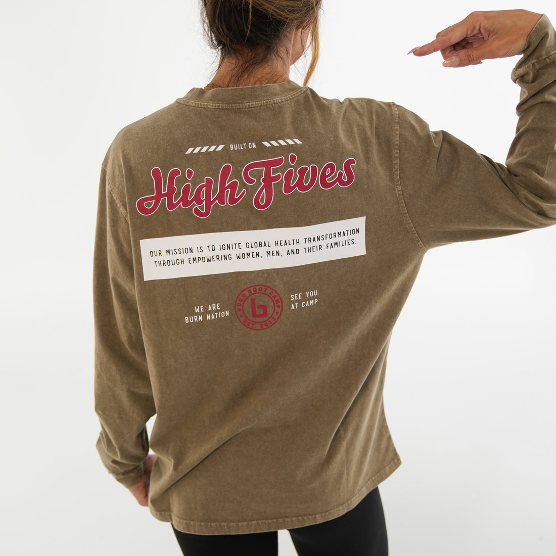 Unisex Acid Wash Long-Sleeve