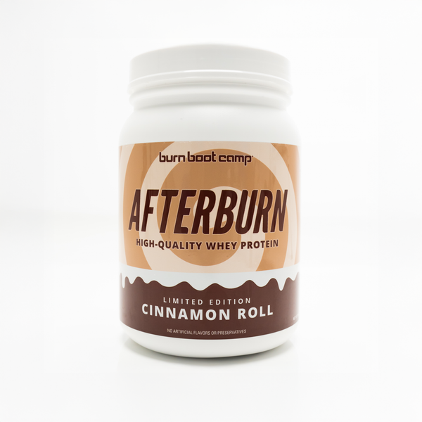 LIMITED EDITION! Afterburn Cinnamon Roll Whey Protein – Burn Boot Camp