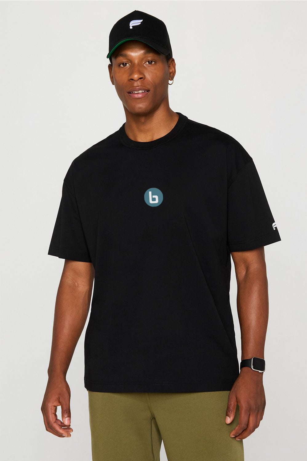 The Effortless Oversized Tee- Black