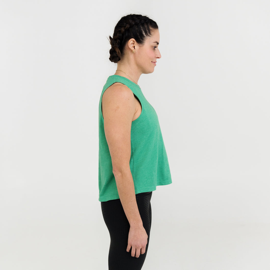 Standard Tonal Cropped Muscle Tank