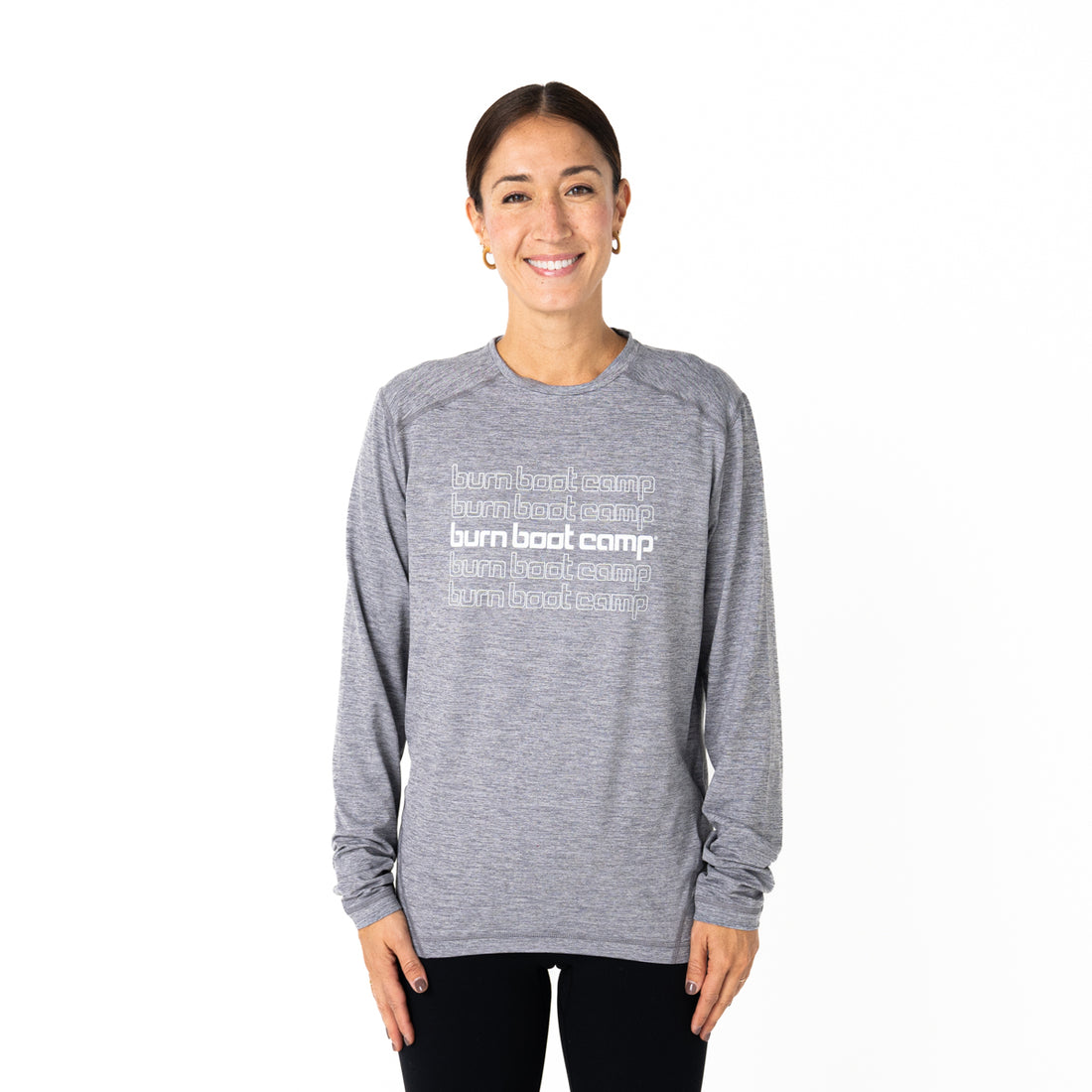 Unisex Long Sleeve Performance Tee – Burn Boot Camp