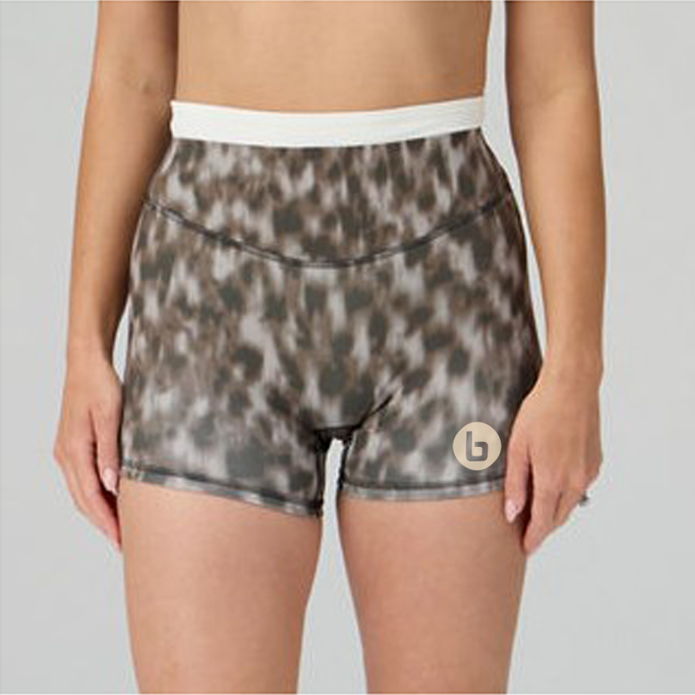 The No-Seam Pureluxe TLC Colorblock Short 6"- Leopard