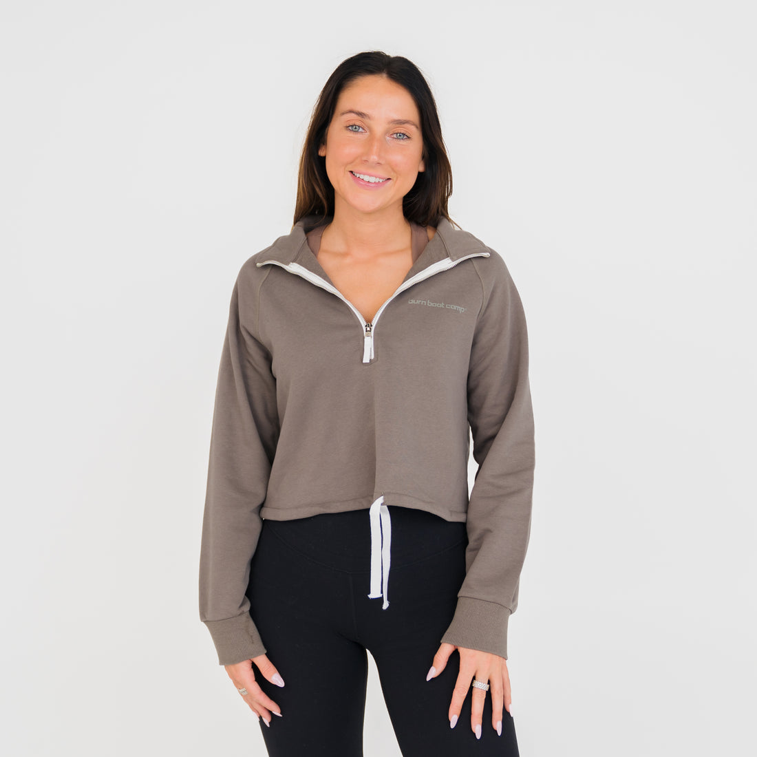 Burn Quarter Zip front-cinch sweatshirt