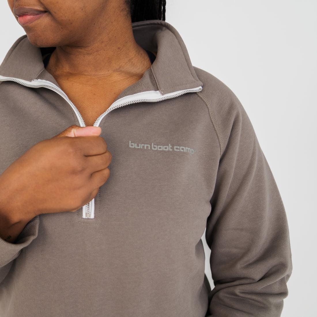 Burn Quarter Zip front-cinch sweatshirt