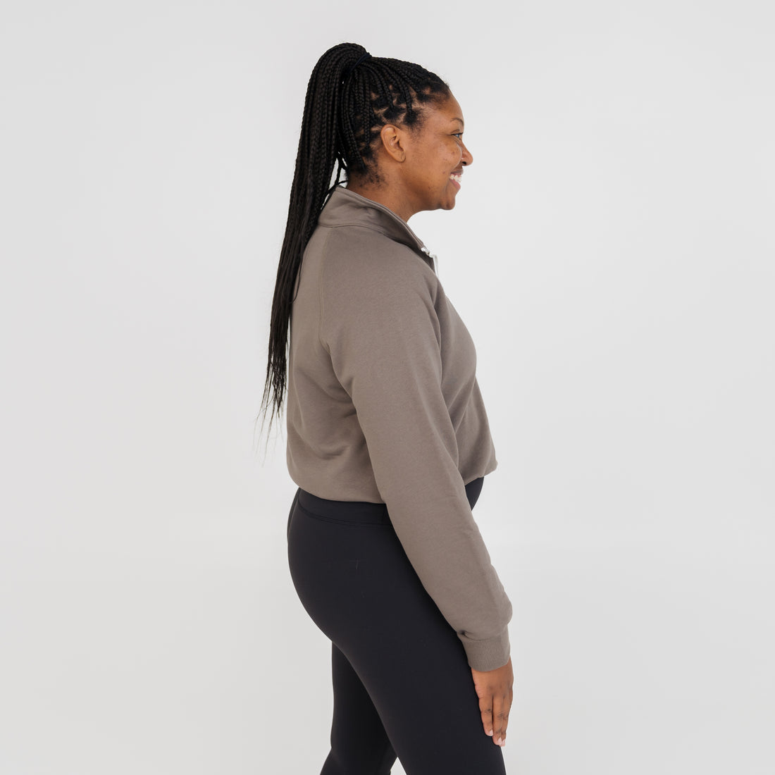 Burn Quarter Zip front-cinch sweatshirt