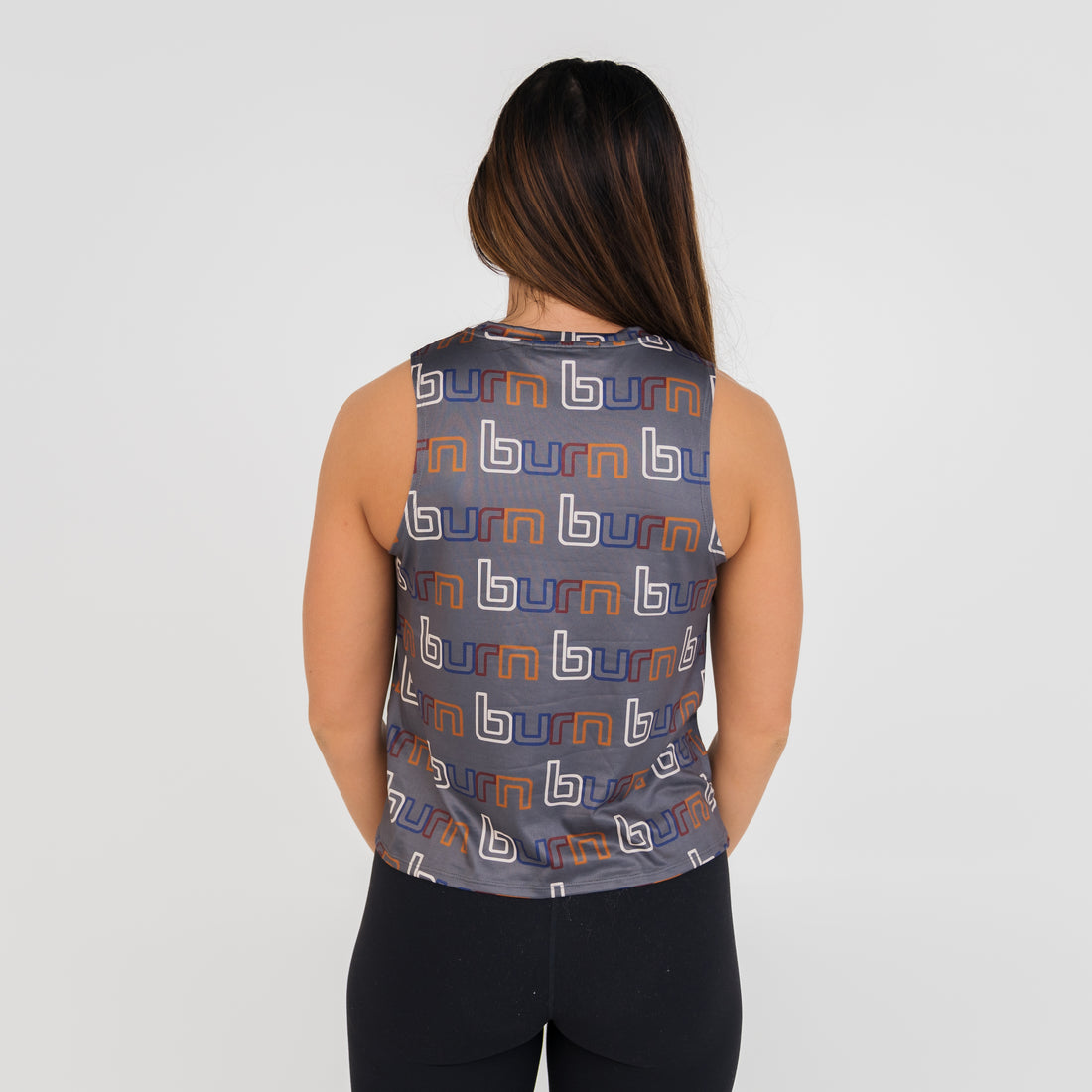 All Over Print Crop Muscle Tank