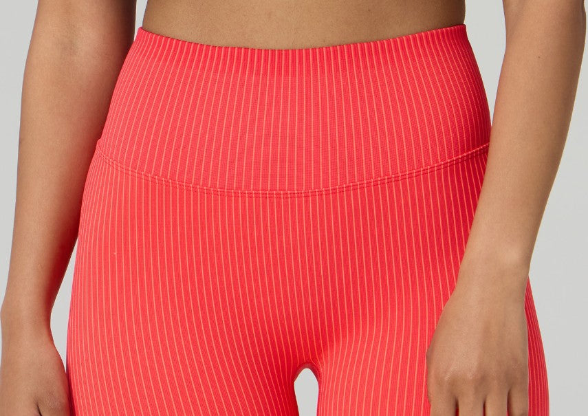 Seamless Scrunch Legging-Hot Coral Neon