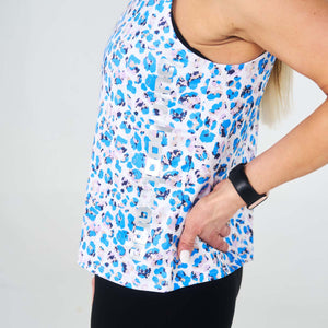 Colorful Leopard High Neck Tank